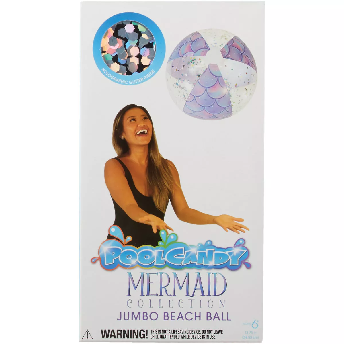 PoolCandy Mermaid Collection Jumbo 13.75 In. Beach Ball - photo 3