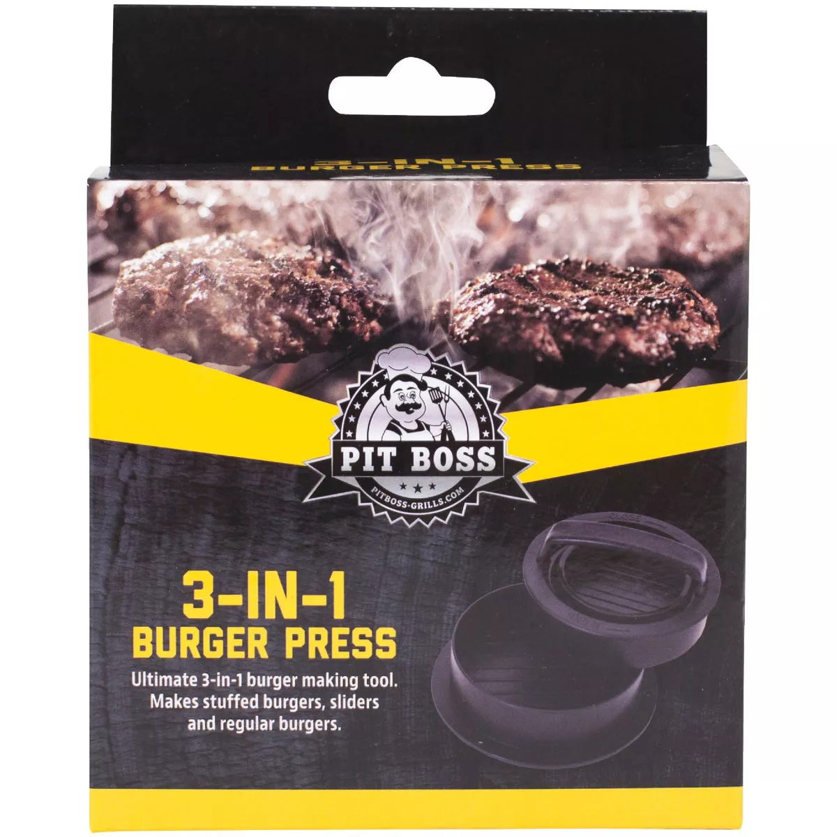 Pit Boss 5 In. Plastic 3-In-1 Hamburger Press - photo 2