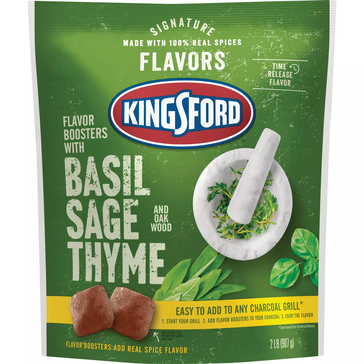 Kingsford Signature Flavors 2 Lb. Basil, Sage, & Thyme Charcoal Flavor Booster - photo 7
