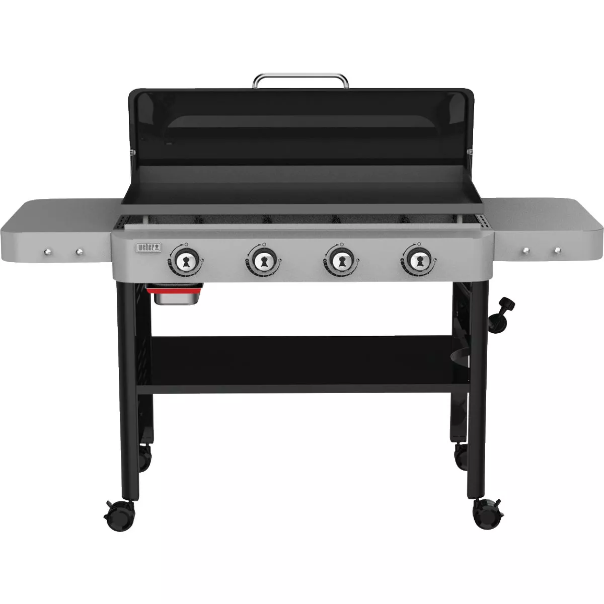 Weber 36 In. 4-Burner Propane Gas Griddle Flat Top Grill, Black