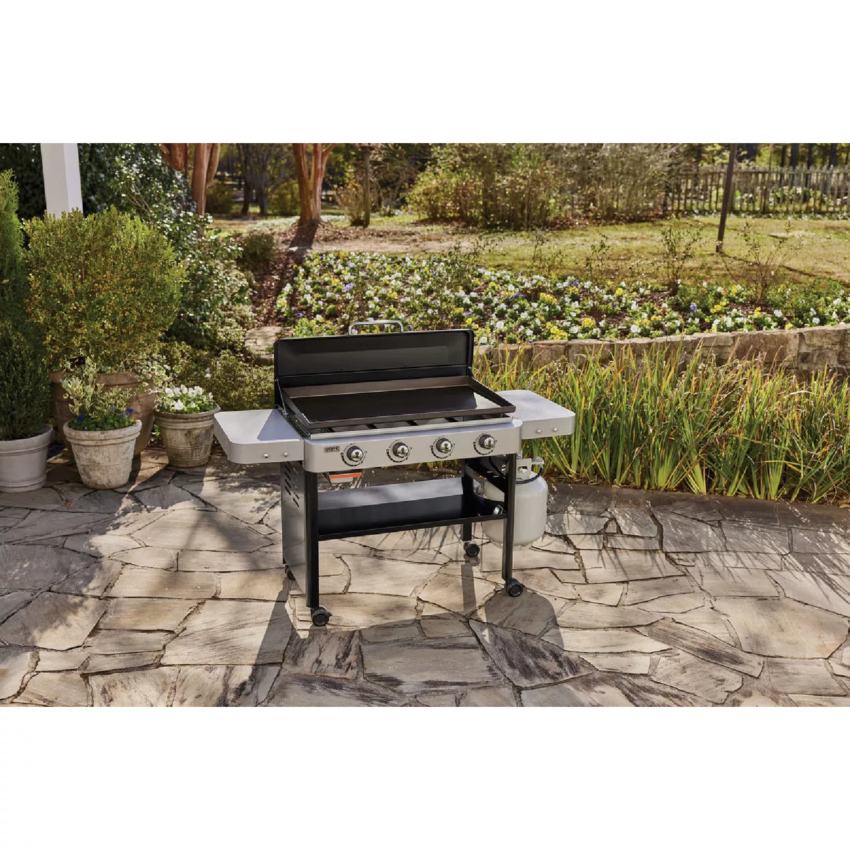 Weber 36 In. 4-Burner Propane Gas Griddle Flat Top Grill, Black - photo 2