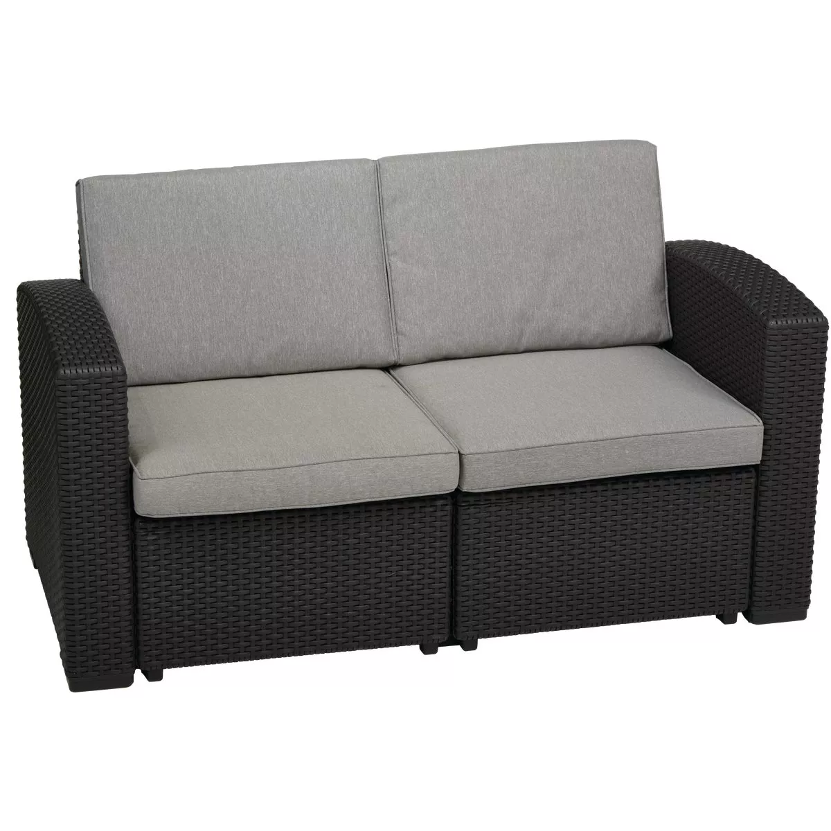 Outdoor Expressions 4-Piece Wicker Style Resin Chat Set with PFAS-Free Fabric - photo 5