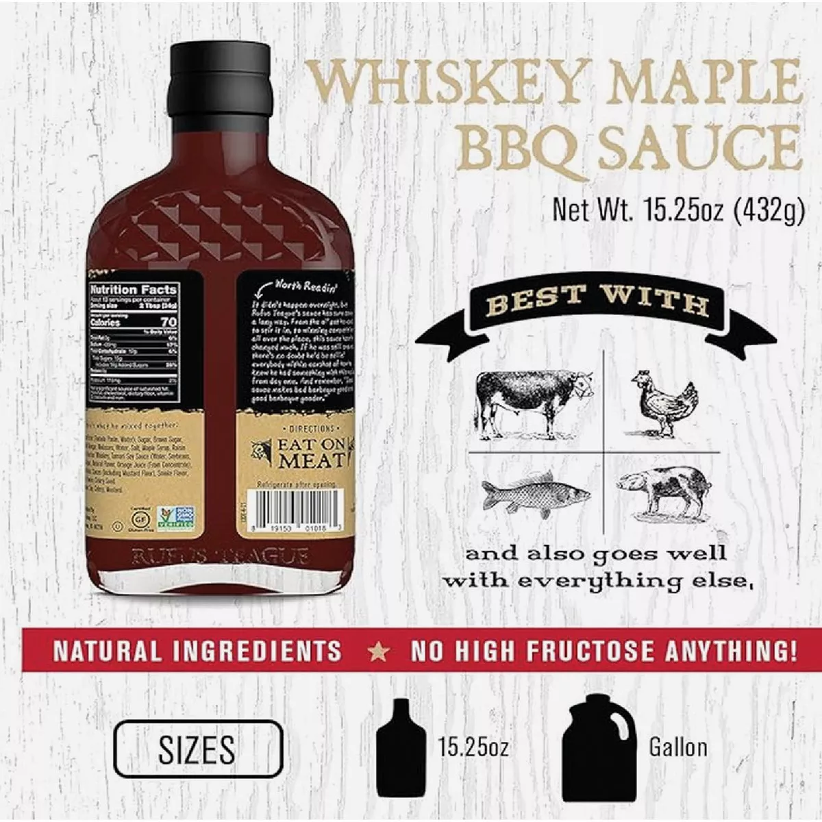 Rufus Teague Whiskey Maple 15.25 Oz. BBQ Sauce - photo 4