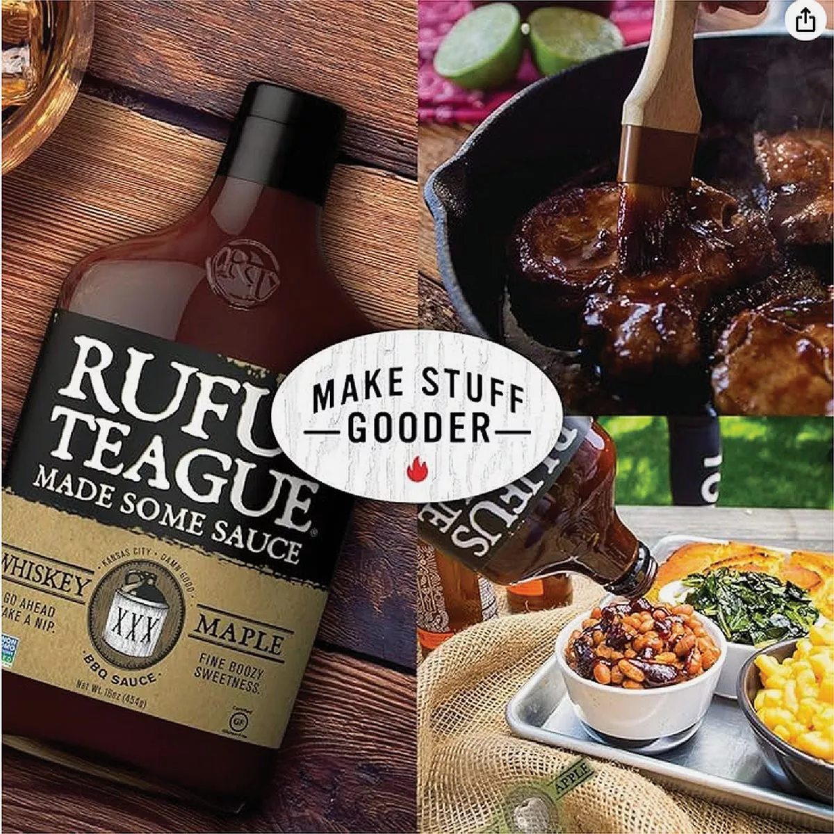 Rufus Teague Whiskey Maple 15.25 Oz. BBQ Sauce - photo 2