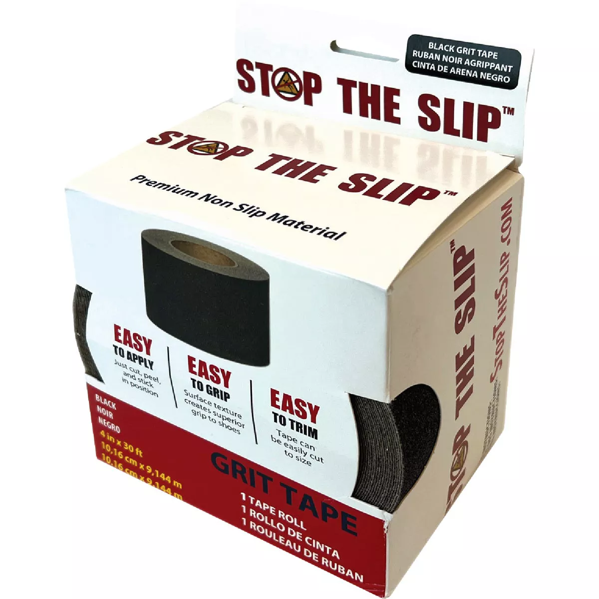 Stop The Slip 4 In. x 30 Ft. Black Non-Slip Grit Tape - photo 2