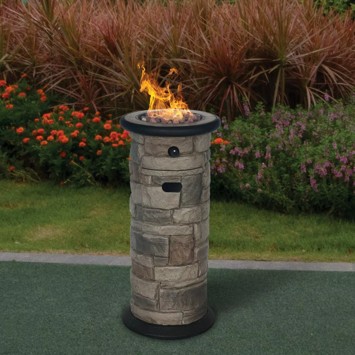 Bond Wellsville 13 In. W. x 28.35 In. H. x 13 In. L. Cylinder Gas Fire Column - photo 2