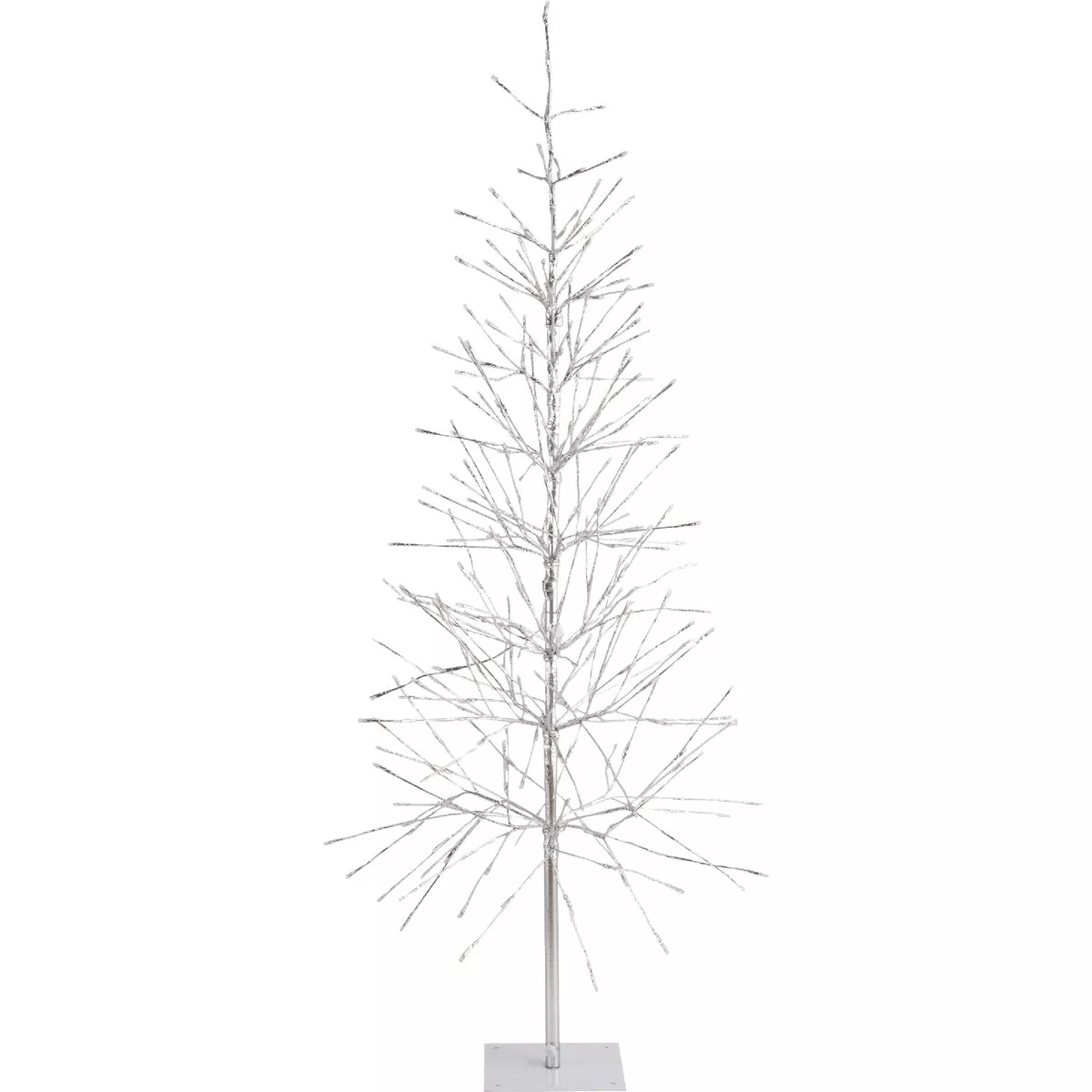 Alpine 65 In. Silver Foil Specialty Christmas Tree