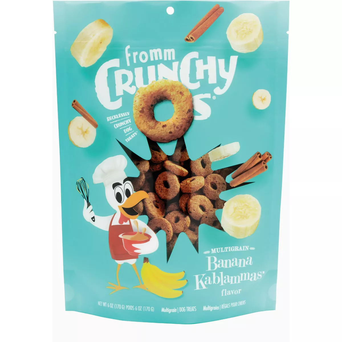 Fromm Crunchy Os Banana Kablammas Flavor Dog Treats, 6 Oz.