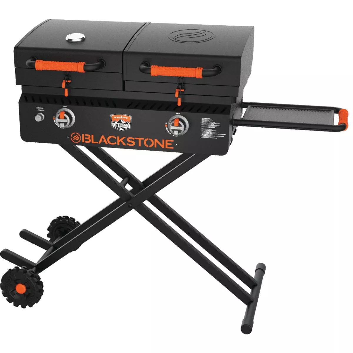 Blackstone On the Go Tailgater 17 In. 2-Burner Propane Griddle & Grill Combo, Black