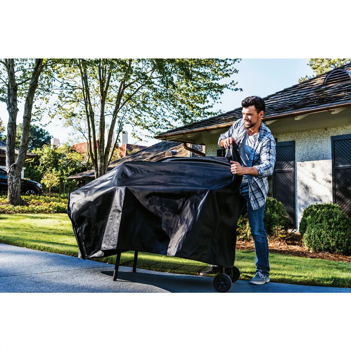 Char-Broil 45 In. Black Polyester Universal Smoker Cover - photo 2