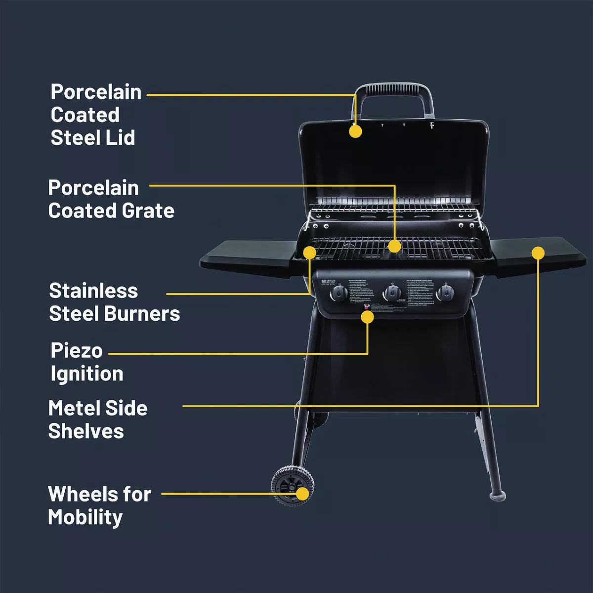 Char-Broil American Gourmet Classic Series 3-Burner LP Gas Grill - photo 3
