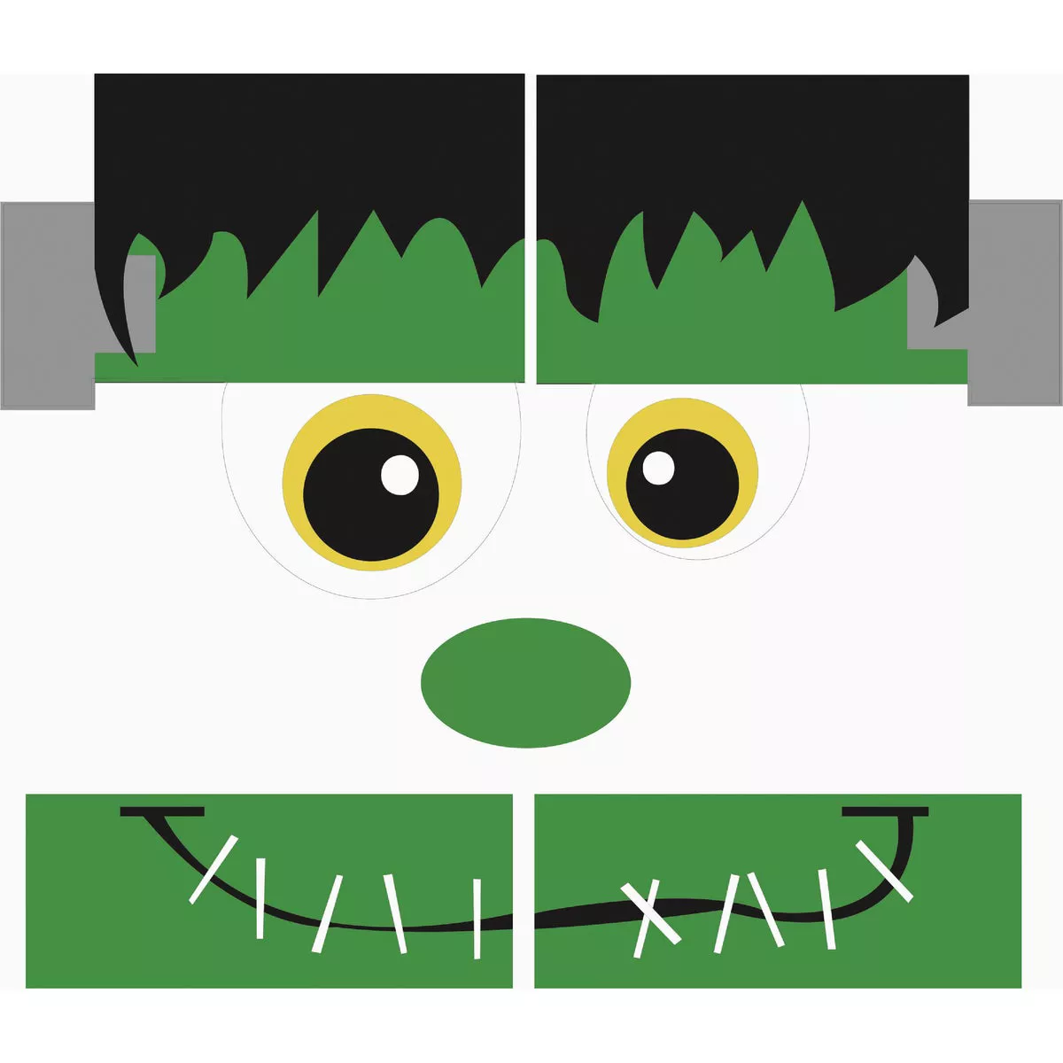 Evergreen Friendly Frankenstein Trunk or Treat Magnetic Decorating Kit