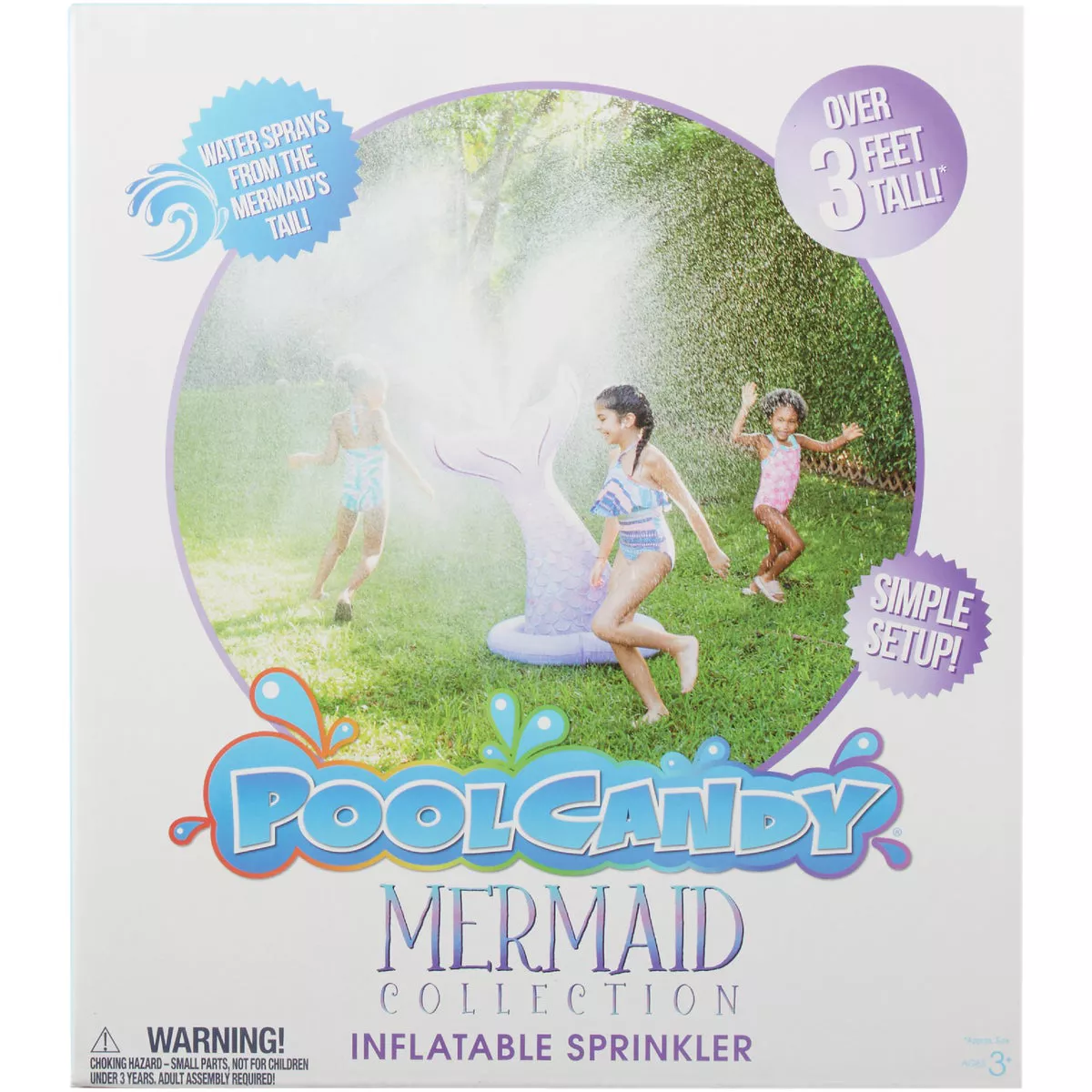 PoolCandy 48 In. x 38 In. x 29 In. Mermaid Tail Sprinkler - photo 3