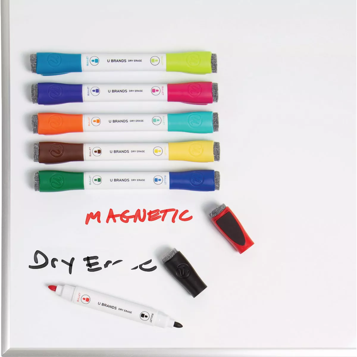 U Brands Magnetic Double Ended Chisel Tip Dry Erase Marker Assortment (6-Pack) - photo 3