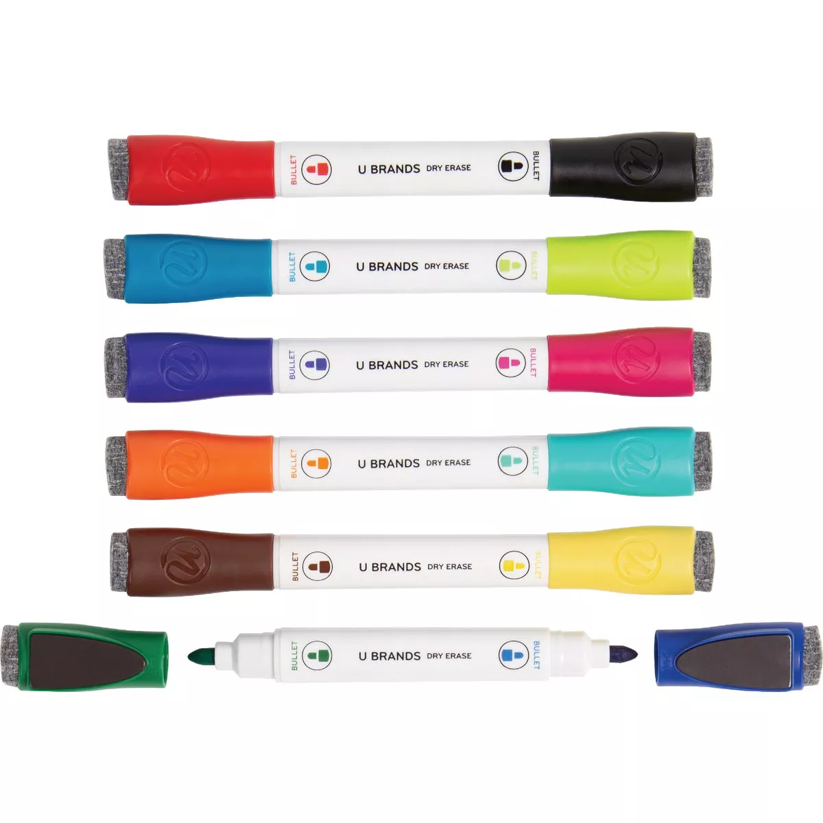 U Brands Magnetic Double Ended Chisel Tip Dry Erase Marker Assortment (6-Pack) - photo 5