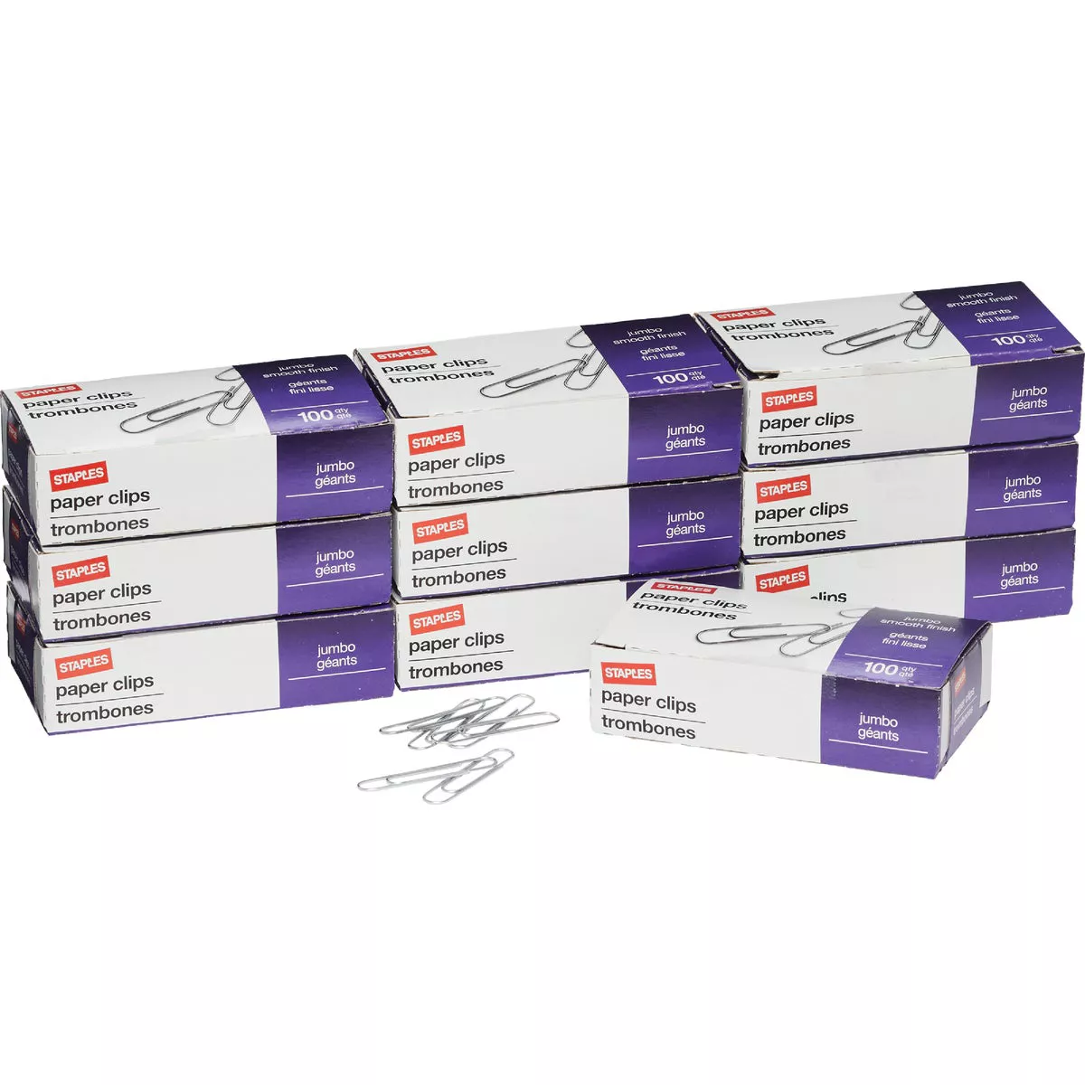 Staples Jumbo Smooth Paper Clips (1000-Pack)