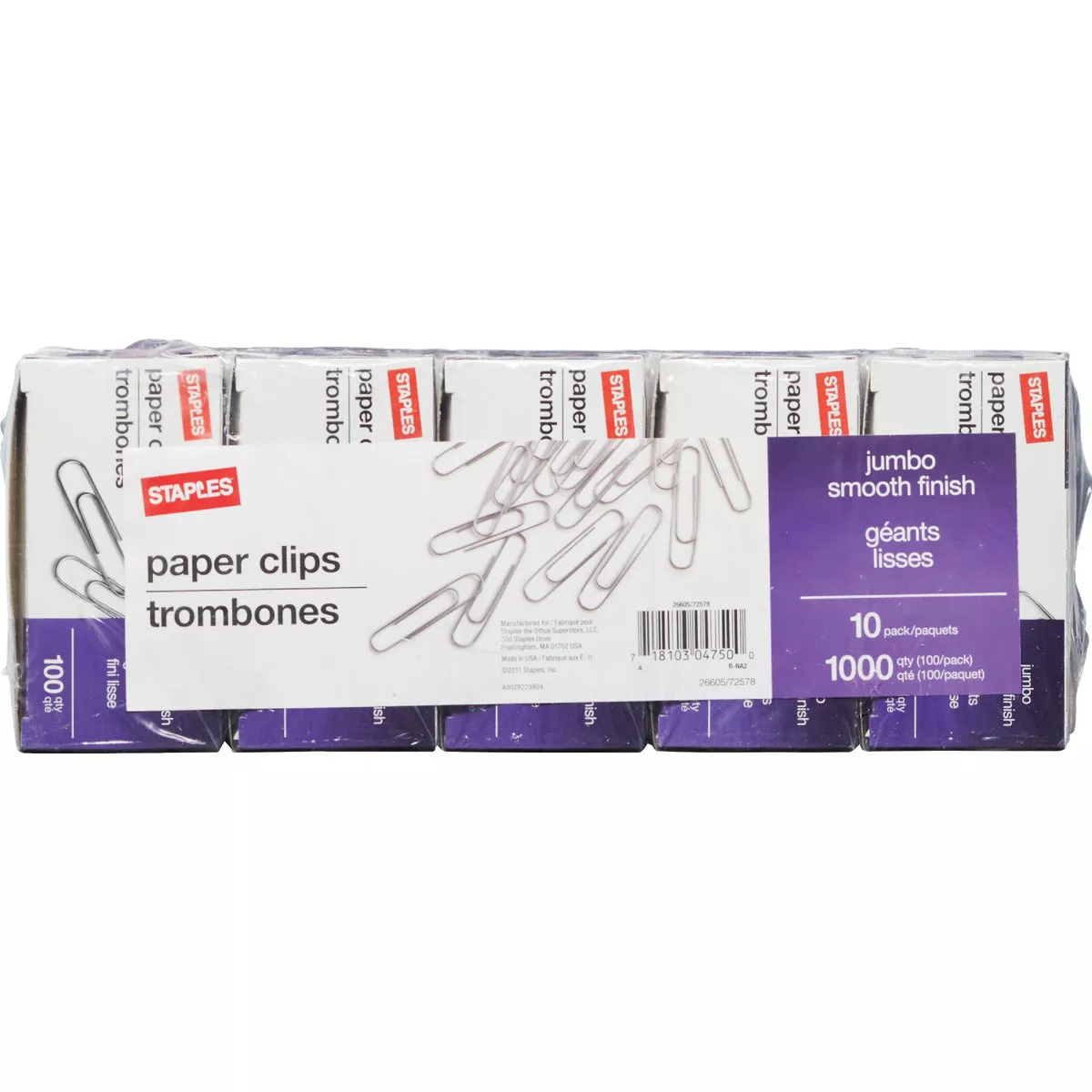 Staples Jumbo Smooth Paper Clips (1000-Pack) - photo 4