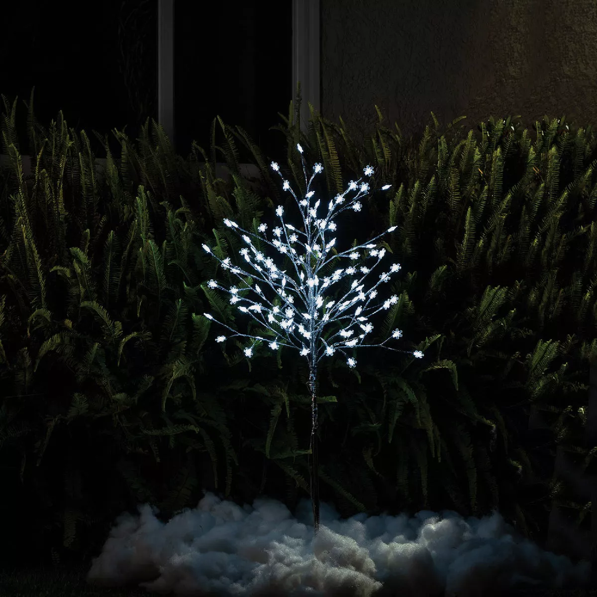 Alpine Frosty Christmas Tree with Snowflake LED Lights - photo 2