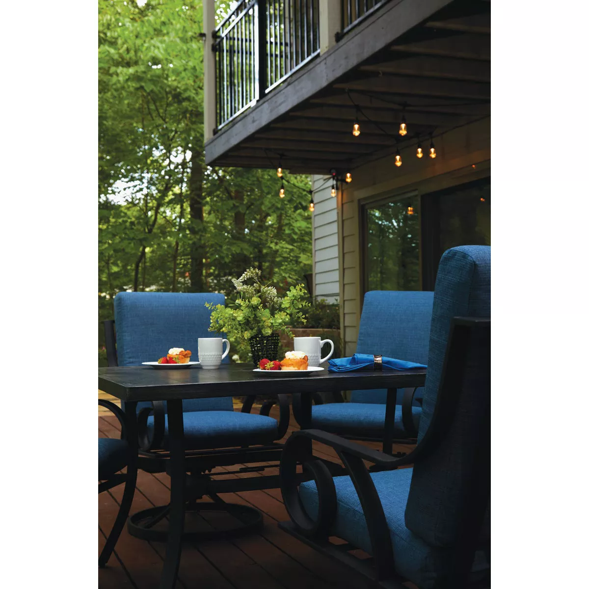 Pacific Casual Capri 5-Piece Fully Cushioned Swivel Dining Set - photo 10