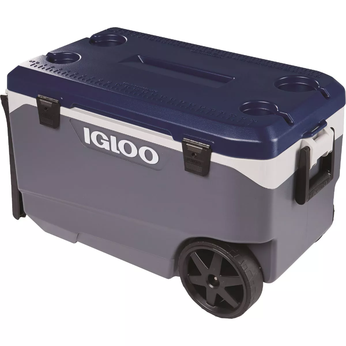 Igloo MaxCold Latitude 90 Qt. 2-Wheeled Cooler, Ash Gray & Aegean Sea - photo 3