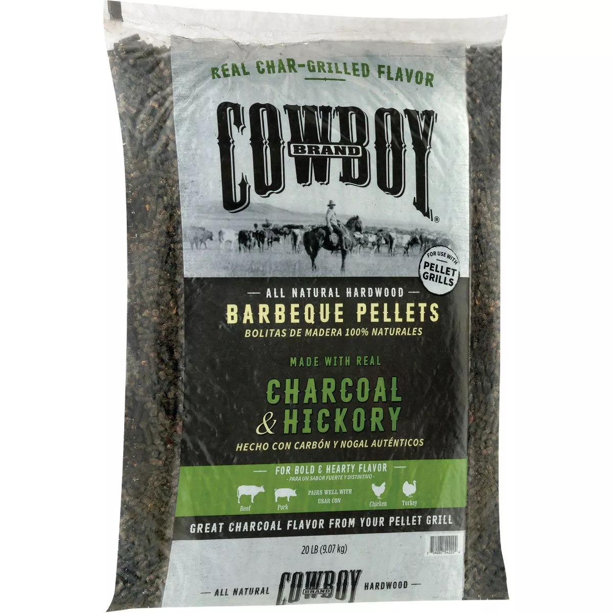 Cowboy 20 Lb. Charcoal & Hickory Barbeque Pellets - photo 3