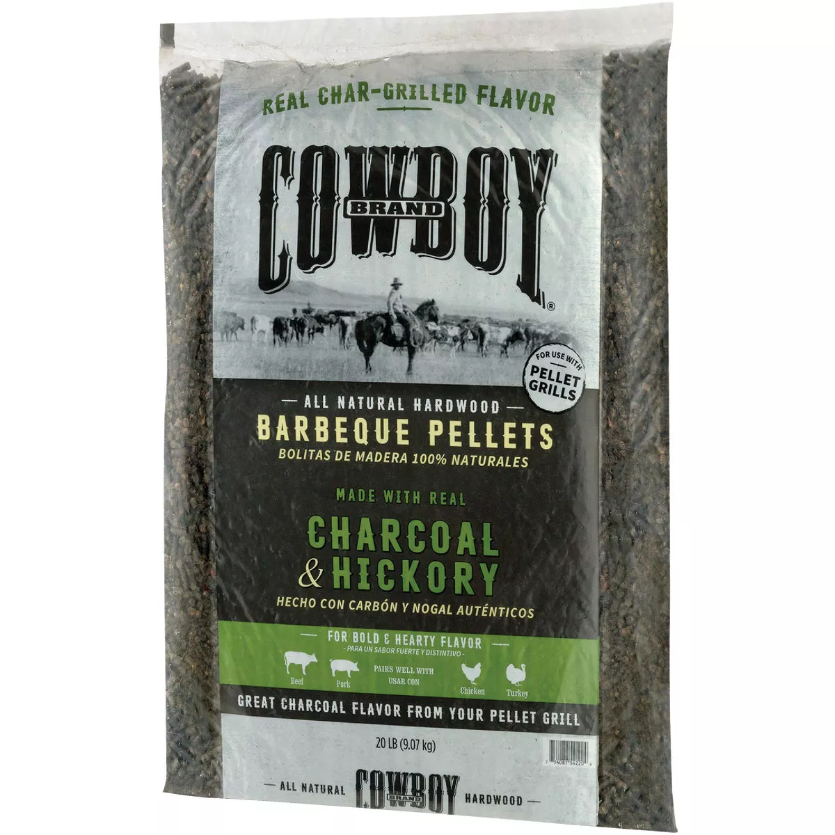 Cowboy 20 Lb. Charcoal & Hickory Barbeque Pellets - photo 4