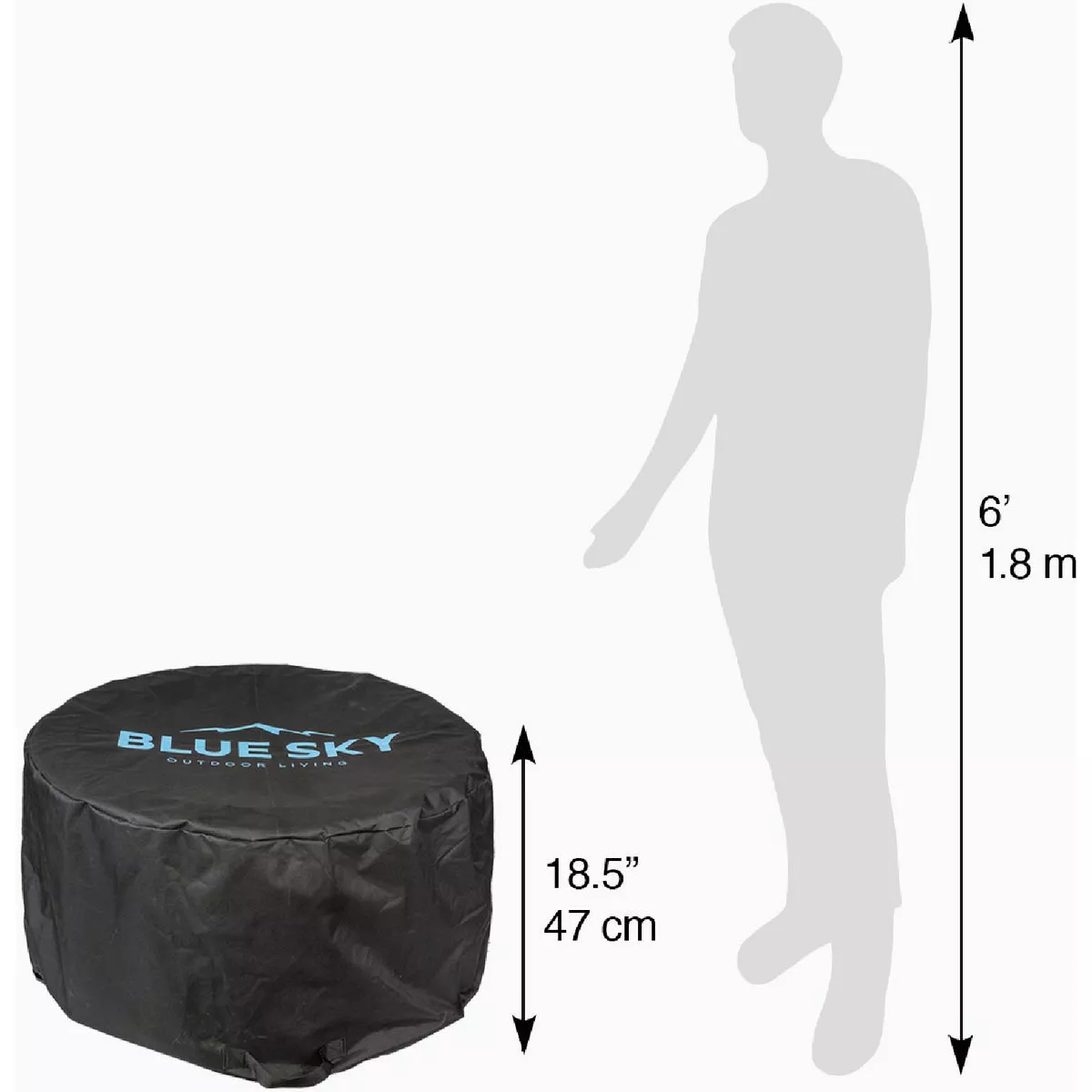 Blue Sky Mammoth 34 In. Black Fire Pit Cover - photo 4