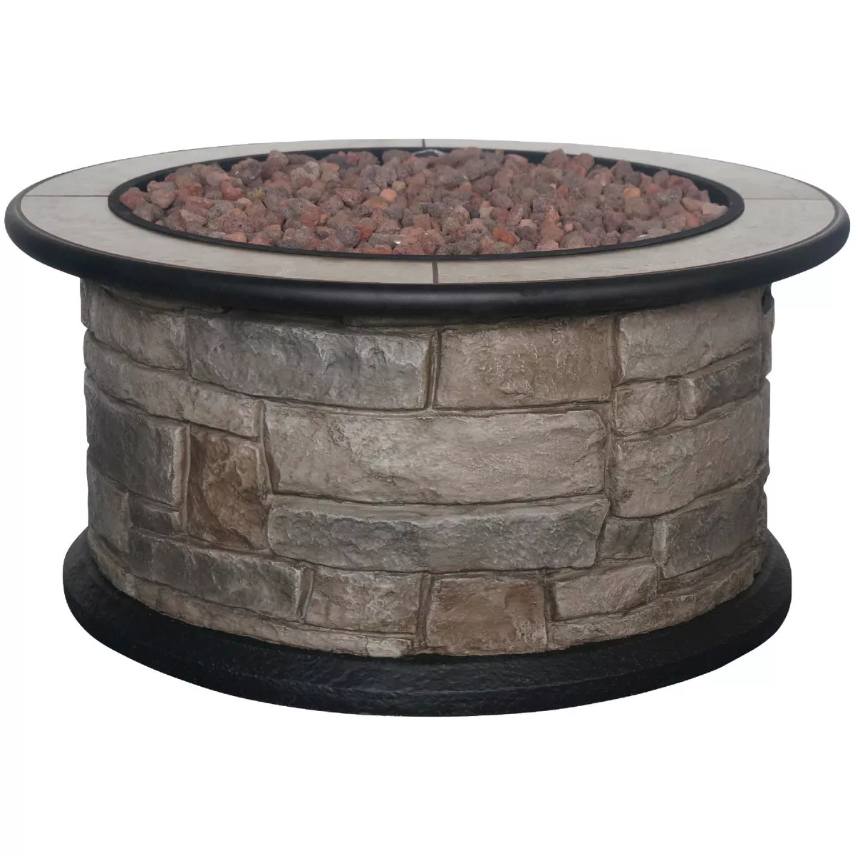 Bond Wellsville 36 In. Round Steel Gas Smokeless Fire Pit