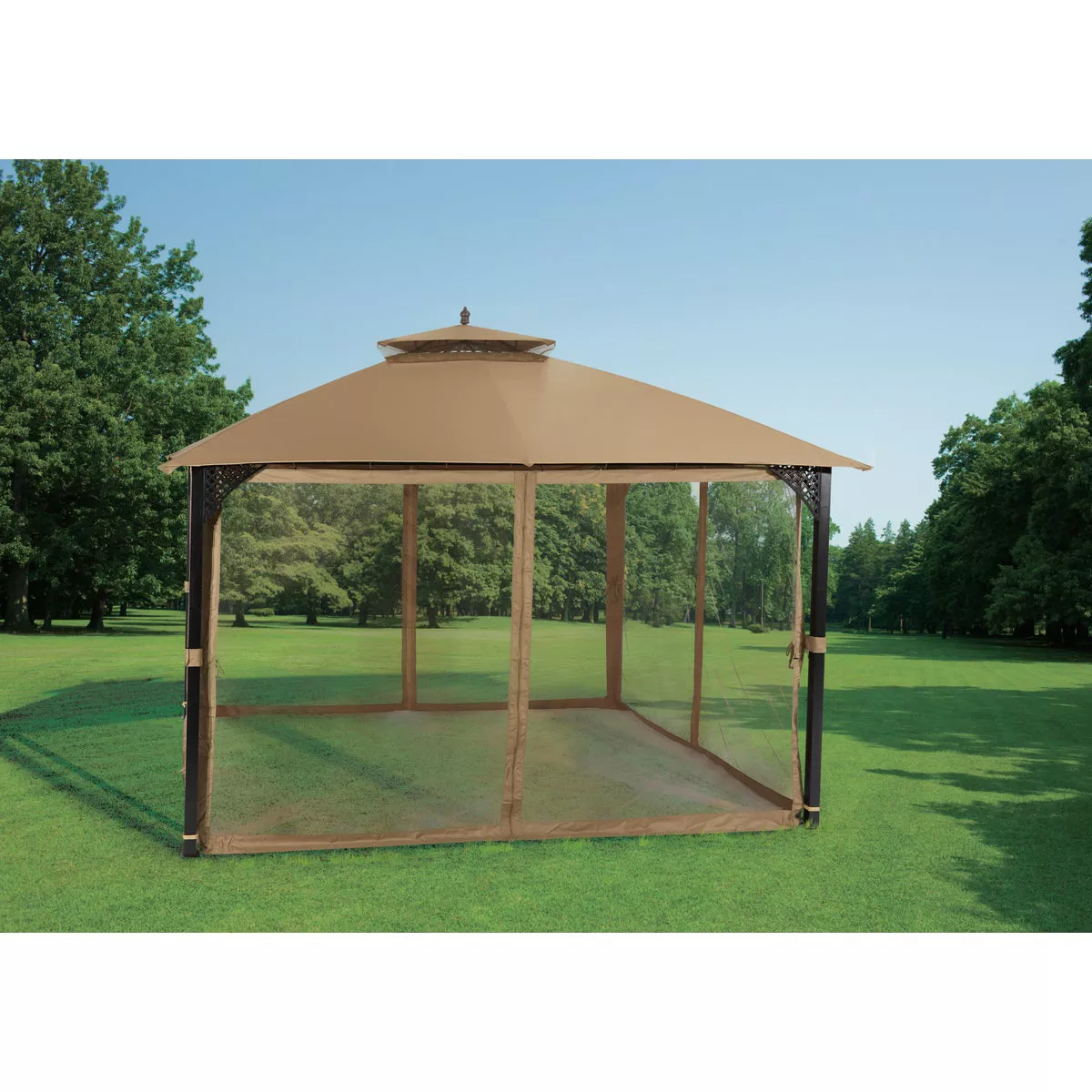 Outdoor Expressions 10 Ft. x 12 Ft. Art Steel Gazebo - photo 3