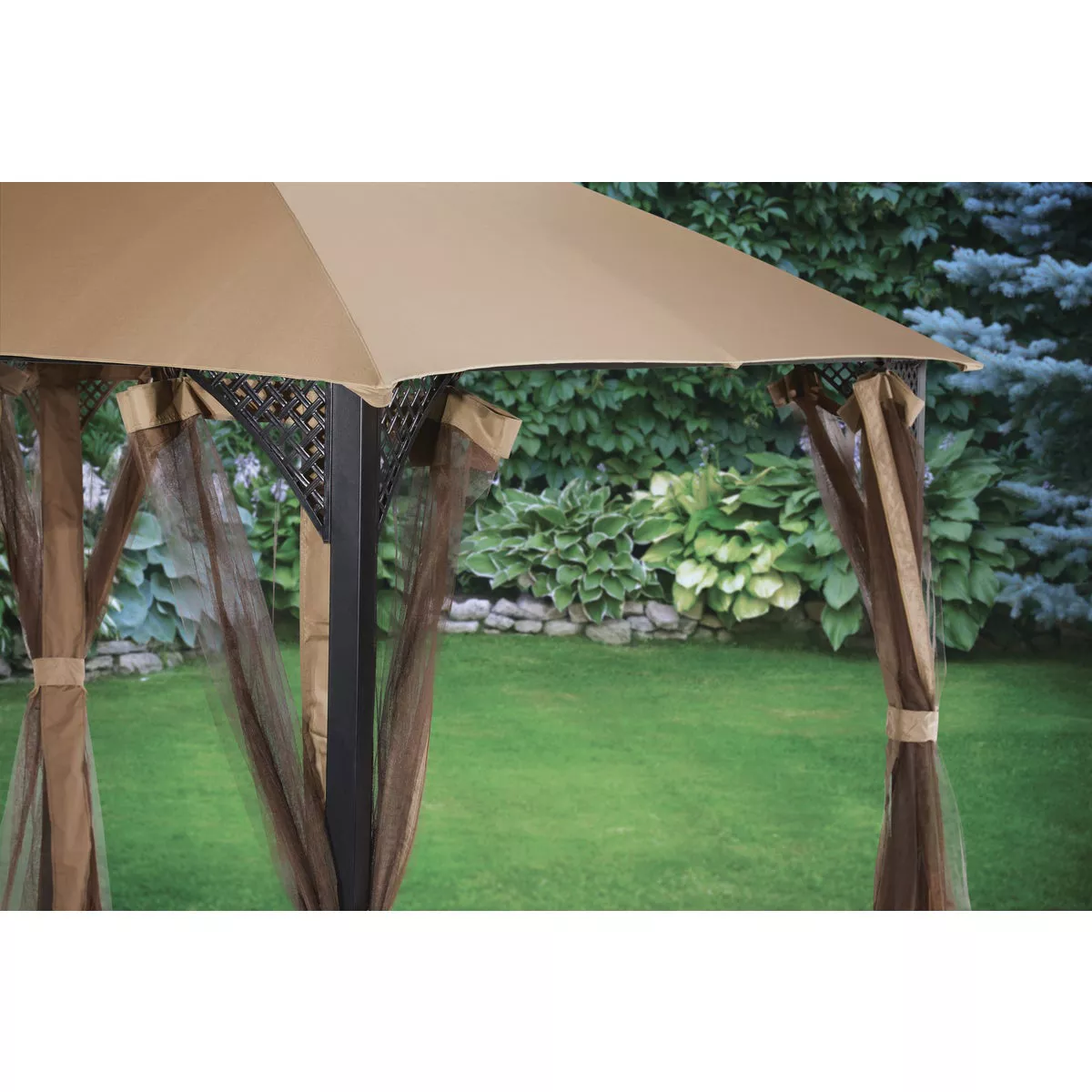 Outdoor Expressions 10 Ft. x 12 Ft. Art Steel Gazebo - photo 2