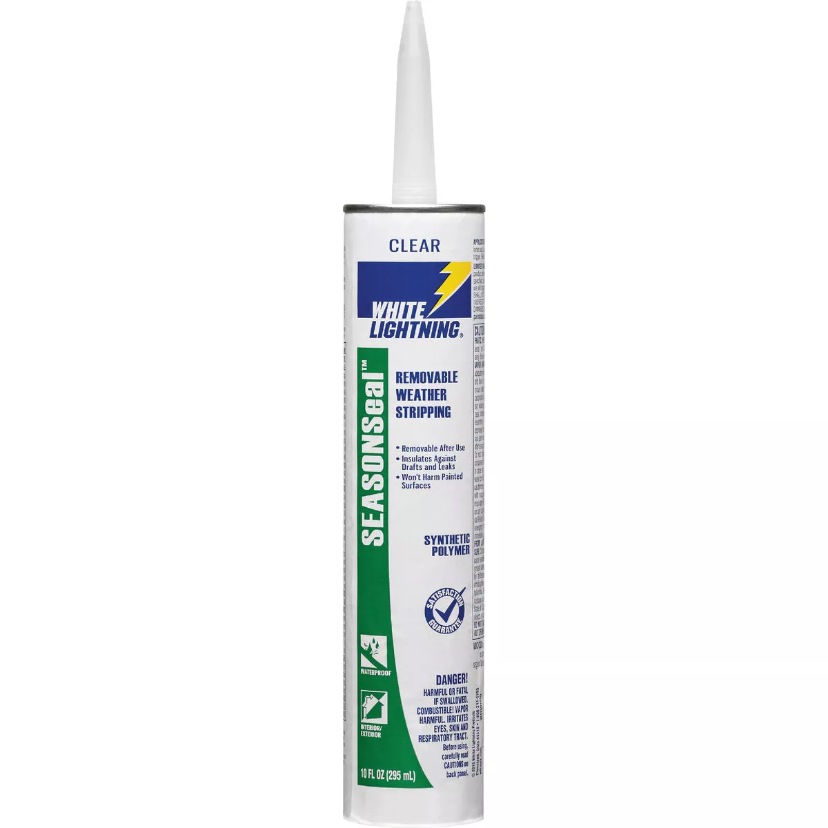 White Lightning SeasonSeal 10 Oz. Removable Weather Stripping Synthetic Polymer Specialty Sealant