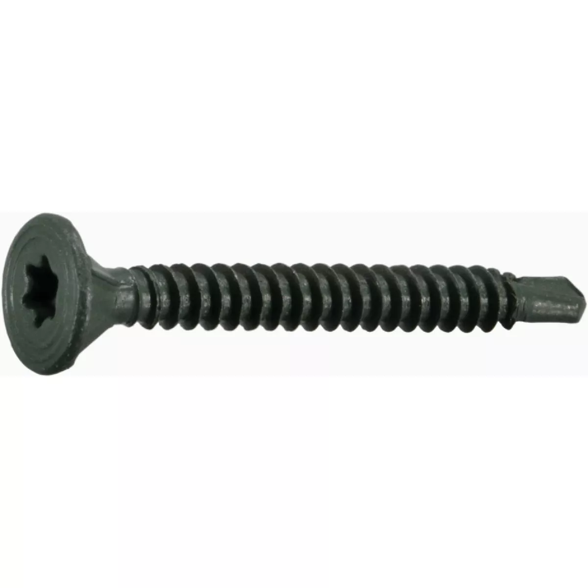 Midwest Fastener #9 x 1-5/8 In. Green Ceramic Coated Steel Star Drive Cement Board Self-Drilling Screws