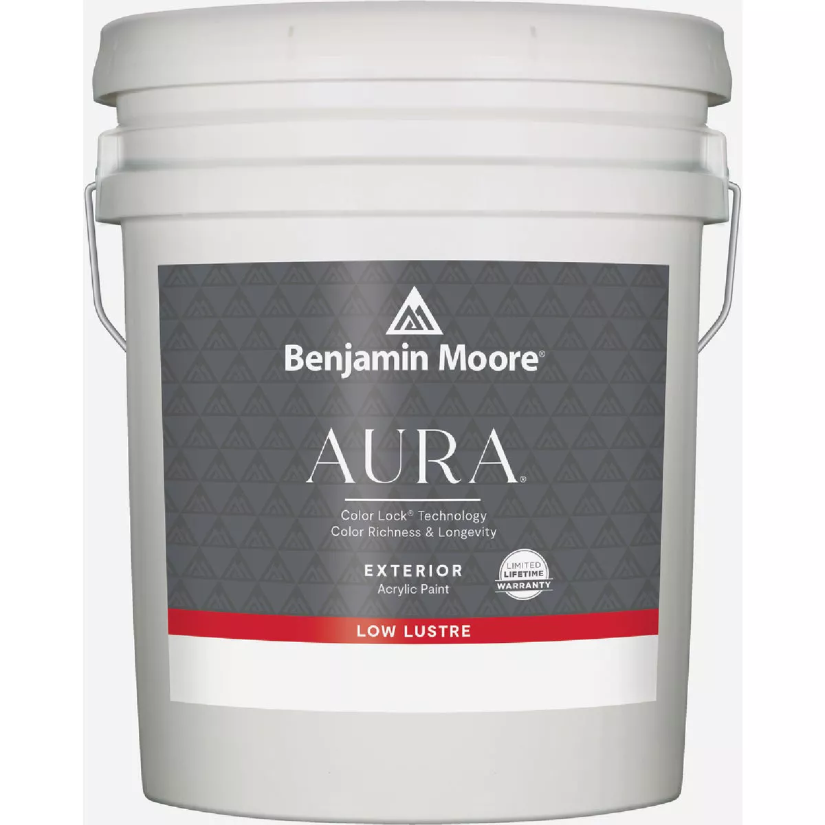 Benjamin Moore Aura Waterborne Acrylic Low Lustre Exterior House Paint, Base 2, 5 Gal.
