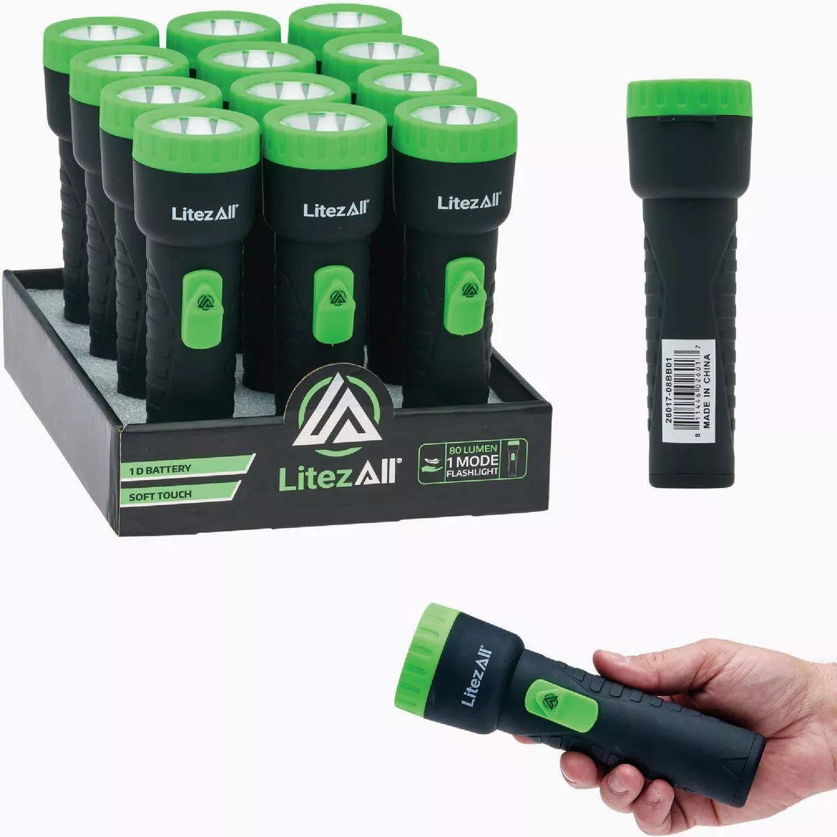 LitezAll 80 Lm. D Battery Everyday Flashlight