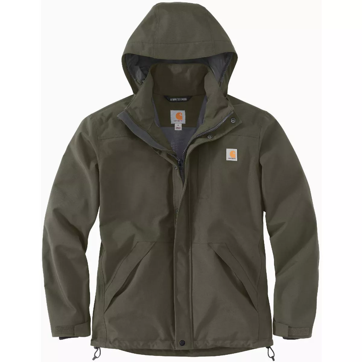 Carhartt Storm Defender Men's 2XL Tall Moss Heavyweight Jacket, Loose Fit