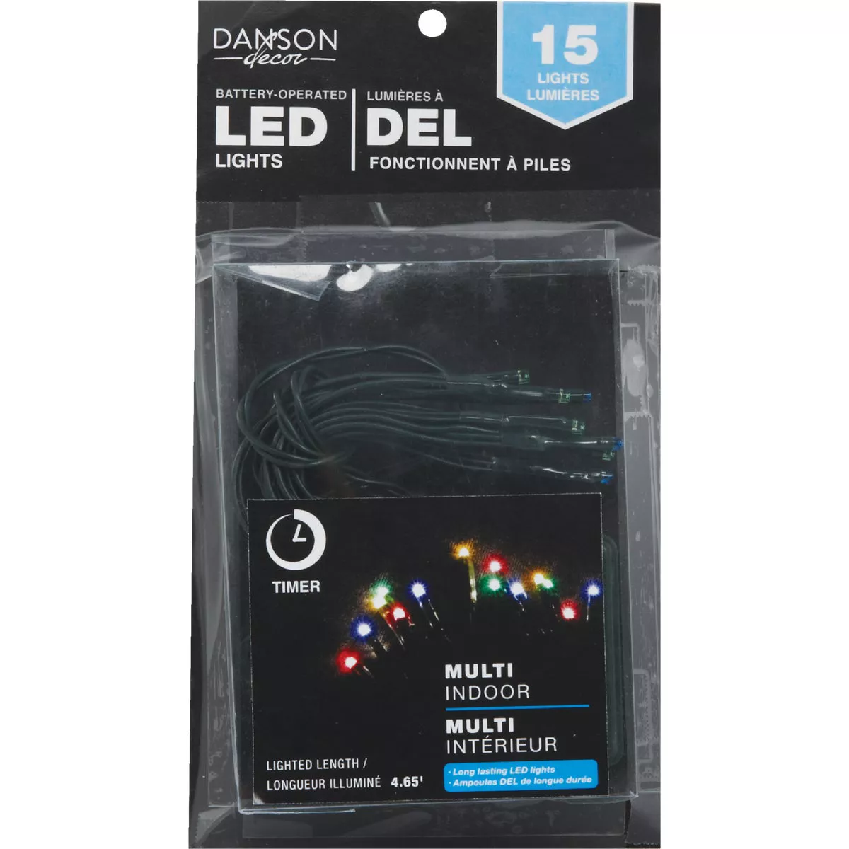 Danson Decor Multi 15-Bulb 5mm LED Battery Operated Light Set - photo 2