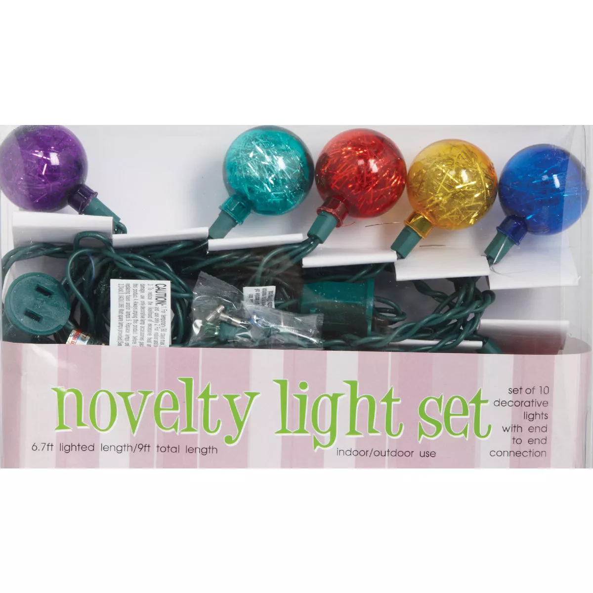J Hofert Multi 10-Bulb G40 LED Tinsel Light Set - photo 2