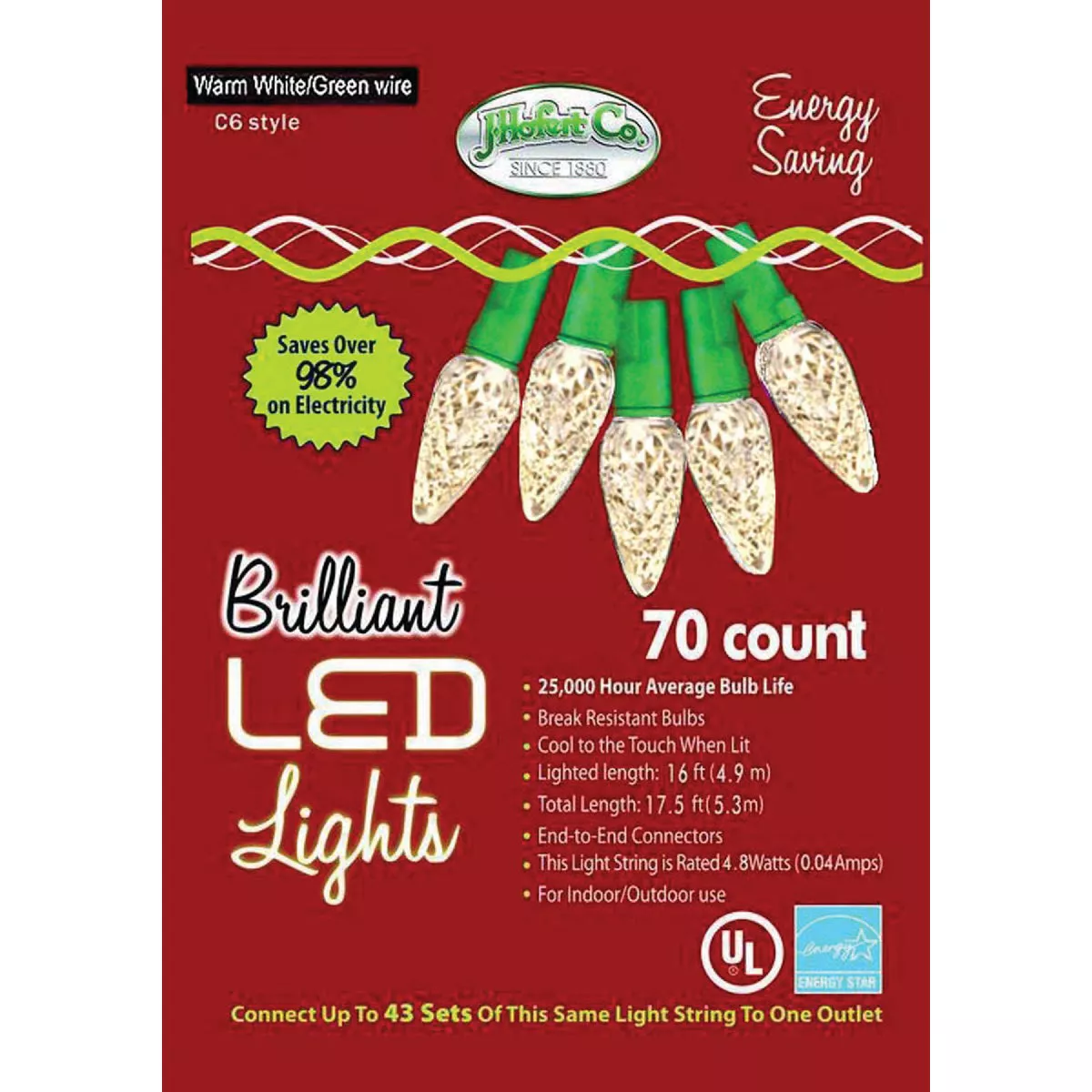 Home Impressions Warm White 70-Bulb C6 LED Light Set - photo 2