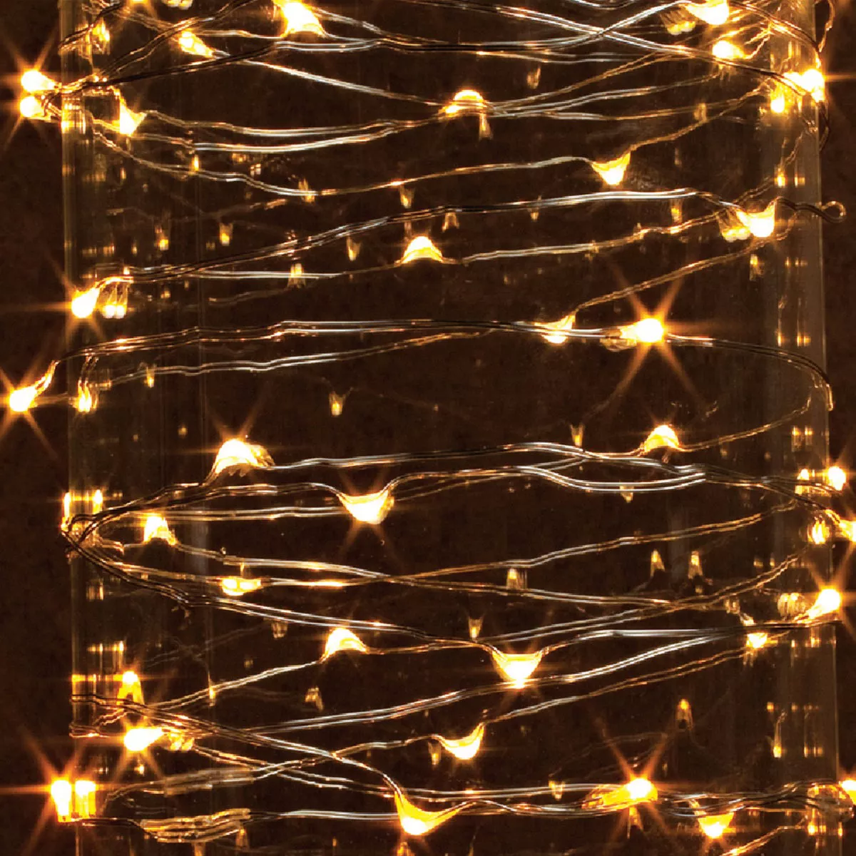 Everlasting Glow Warm White 30-Bulb Micro LED Battery Operated Light Set with Silver Wire - photo 3