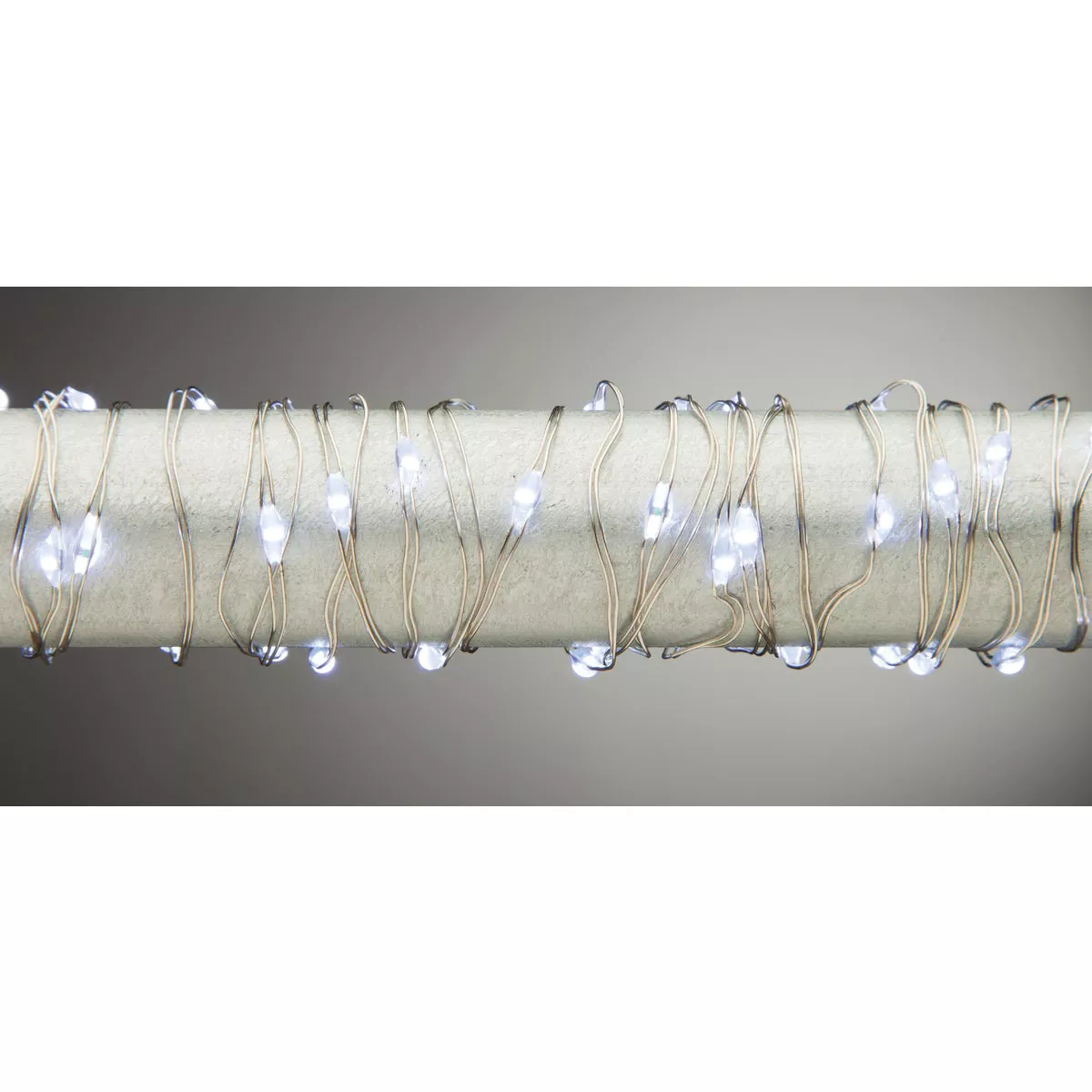 Everlasting Cool Warm White 30-Bulb Micro LED Battery Operated Light Set with Silver Wire - photo 3