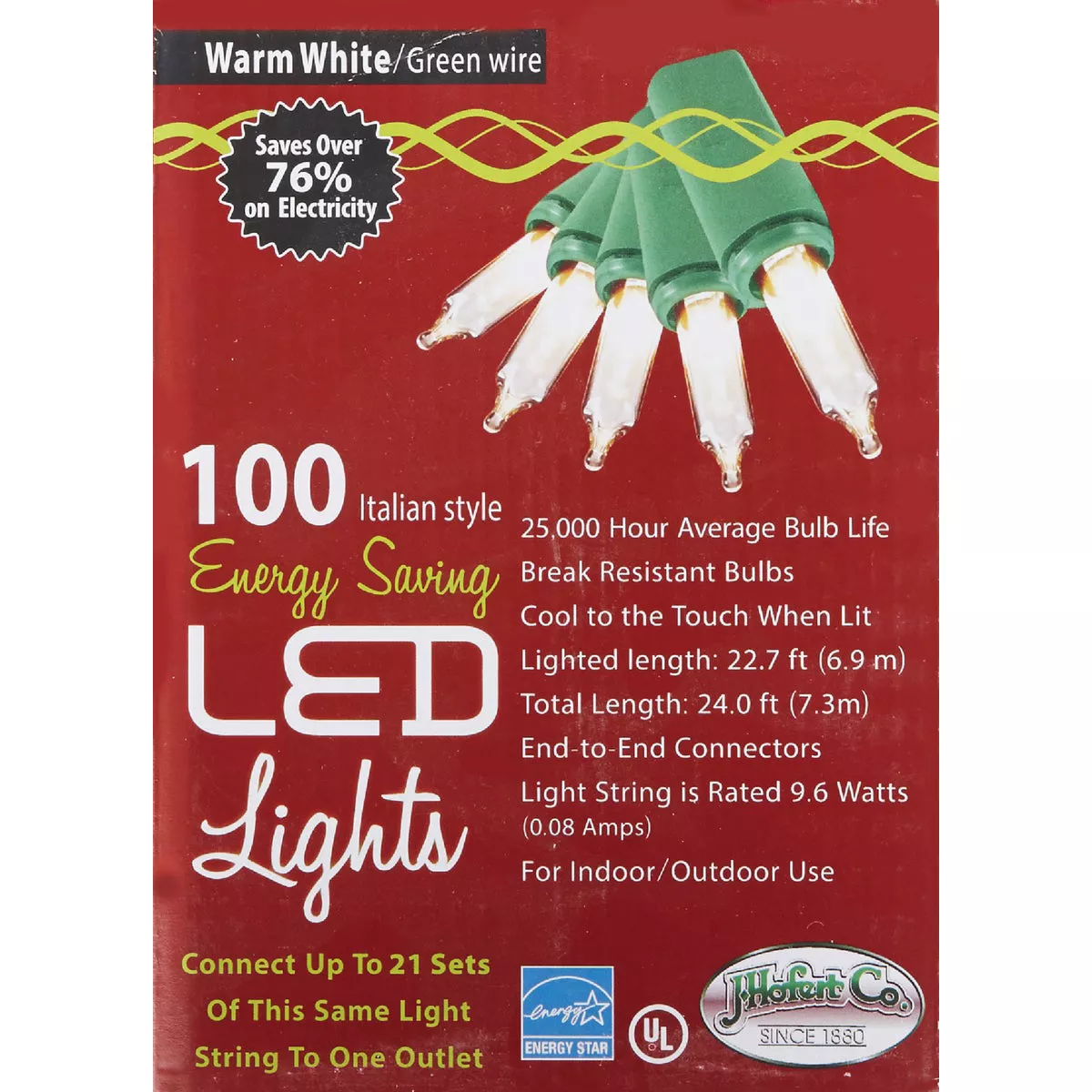 Home Impressions White 100-Bulb Italian Style LED Light Set