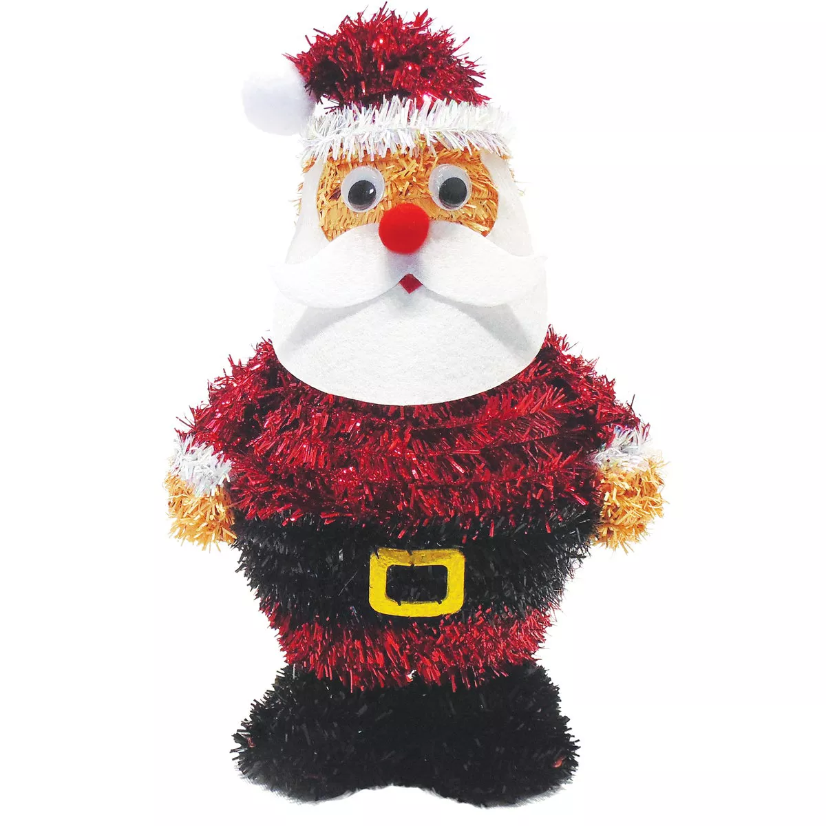 Youngcraft 11 In. Tinsel Tabletop Santa Holiday Decoration