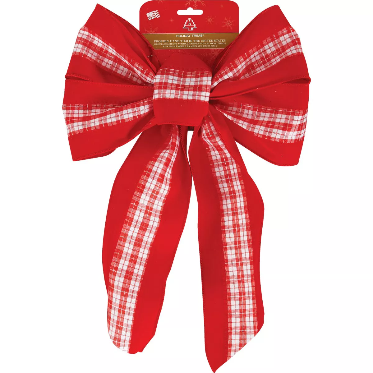 Holiday Trims 7-Loop 12 In. W. x 18 In. L. Traditional Wired Christmas Bow - photo 2