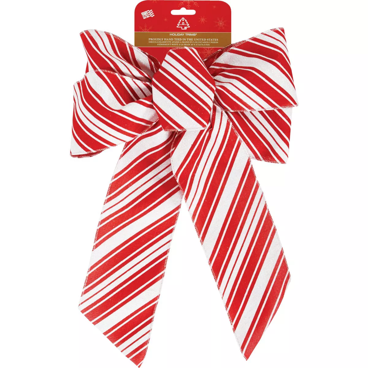 Holiday Trims 7-Loop 12 In. W. x 18 In. L. Traditional Wired Christmas Bow - photo 3