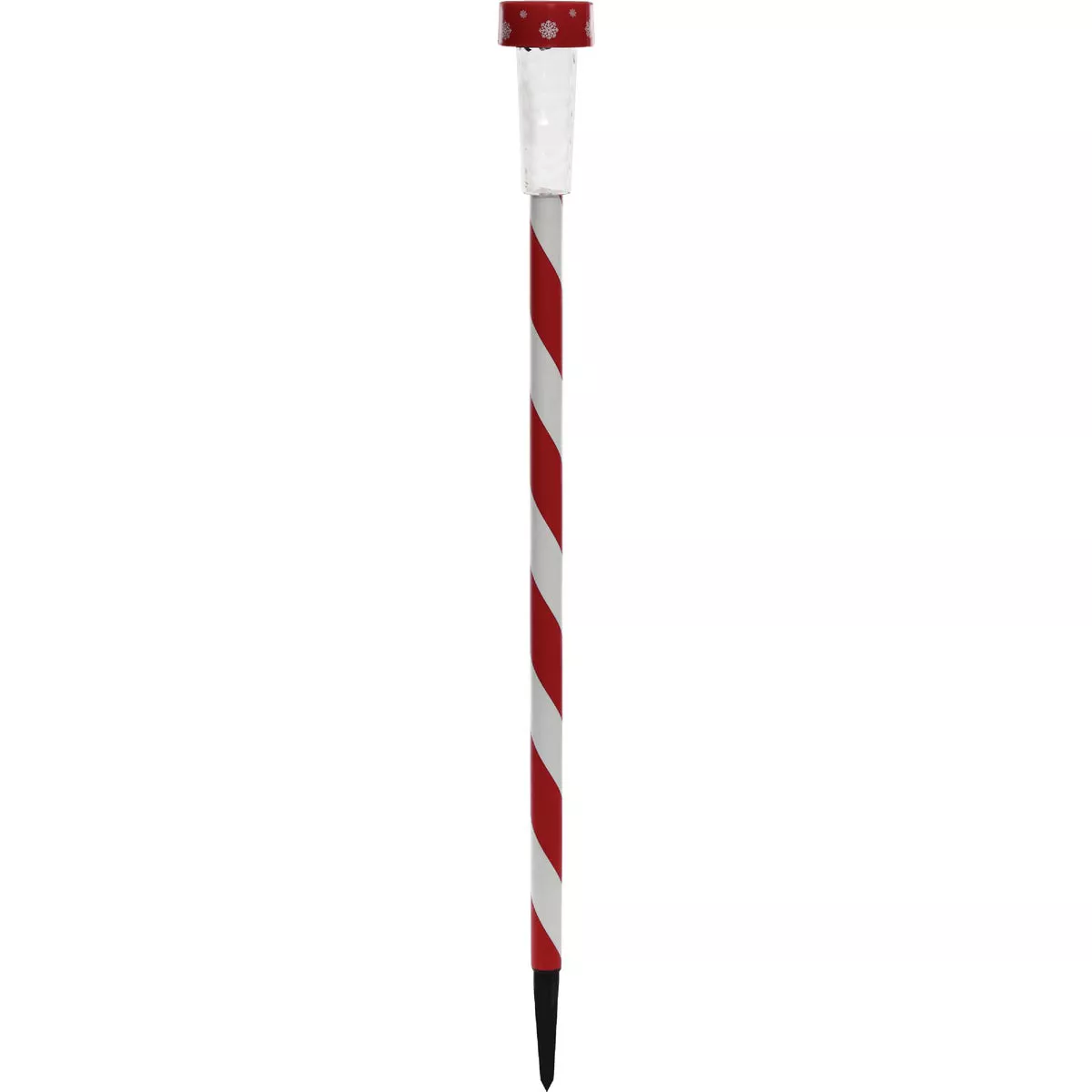 Solaris 27 In. LED Solar Striped Holiday Garden Stake