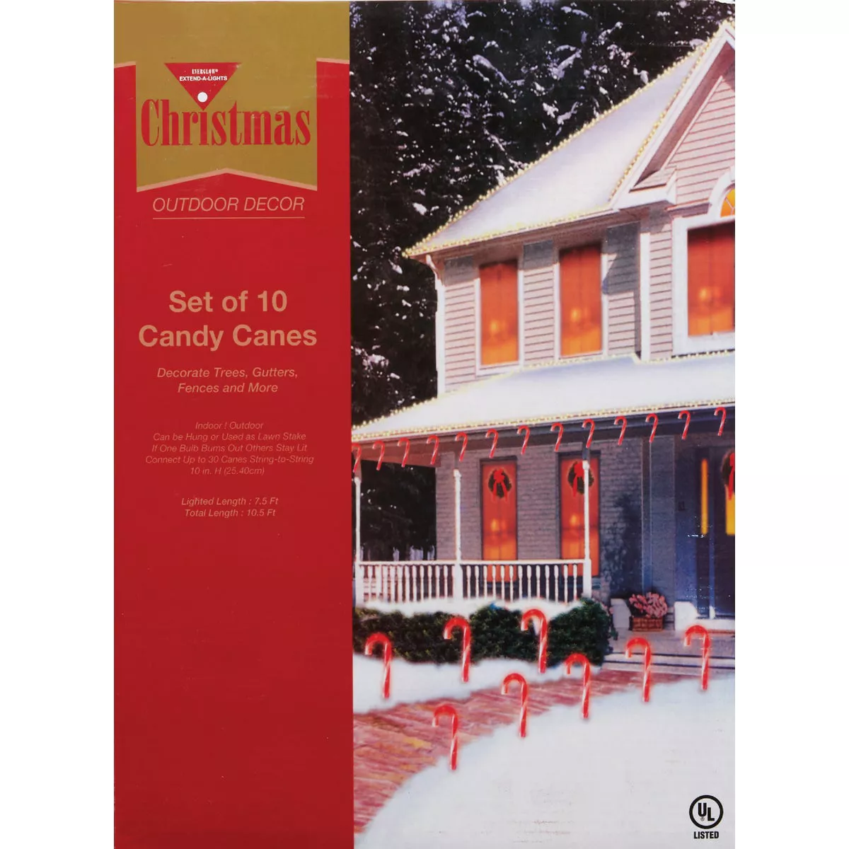 J Hofert Everglow 10 In. Candy Cane Incandescent Path Light Set (10 per set) - photo 2