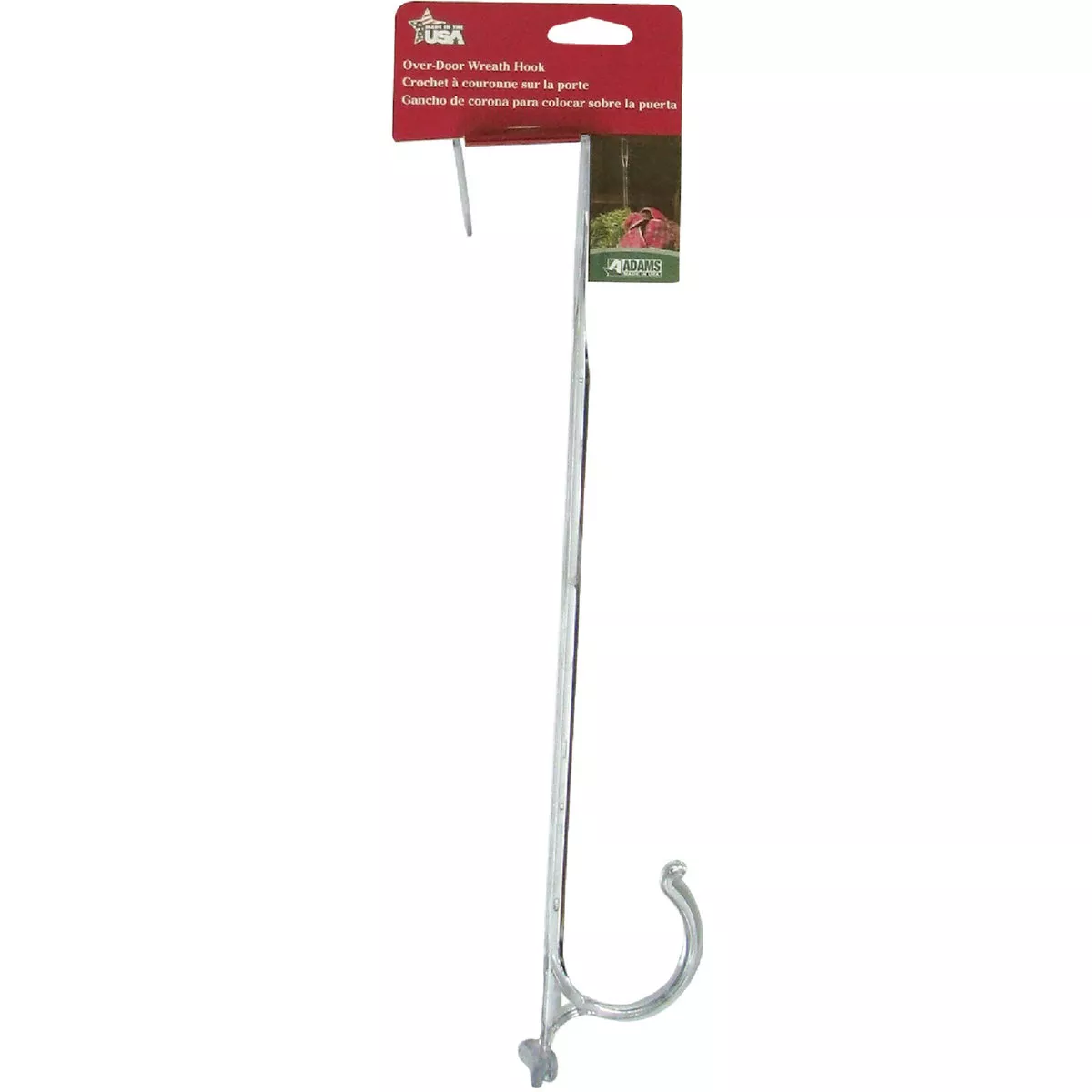 Adams 12 In. Over-The-Door Resin Wreath Hanger