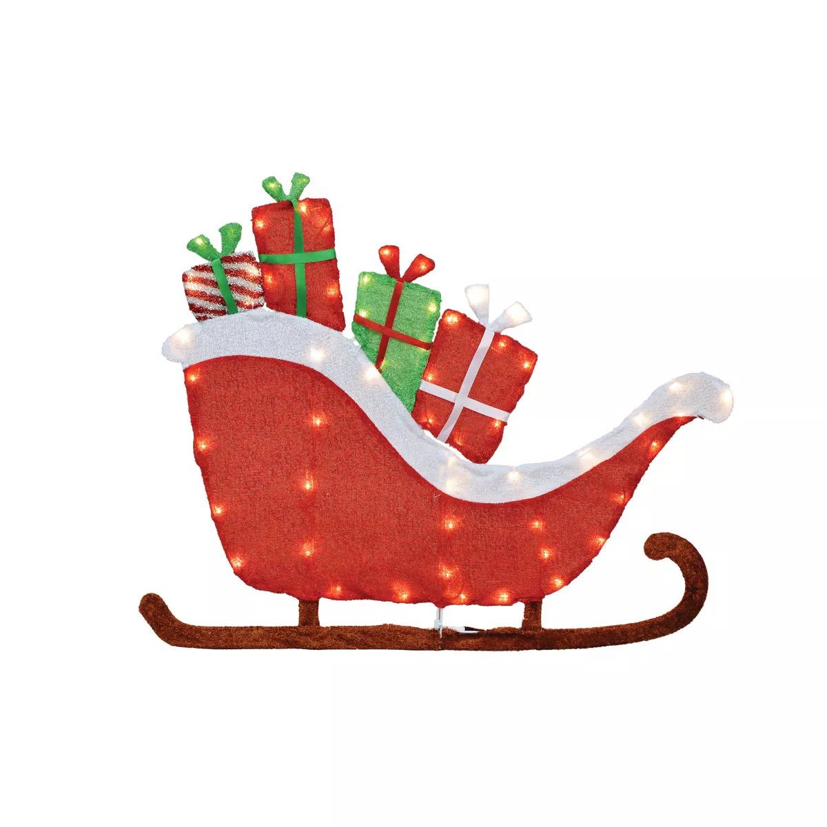 Candy Cane Lane 30 In. LED Sleigh Holiday Yard Art