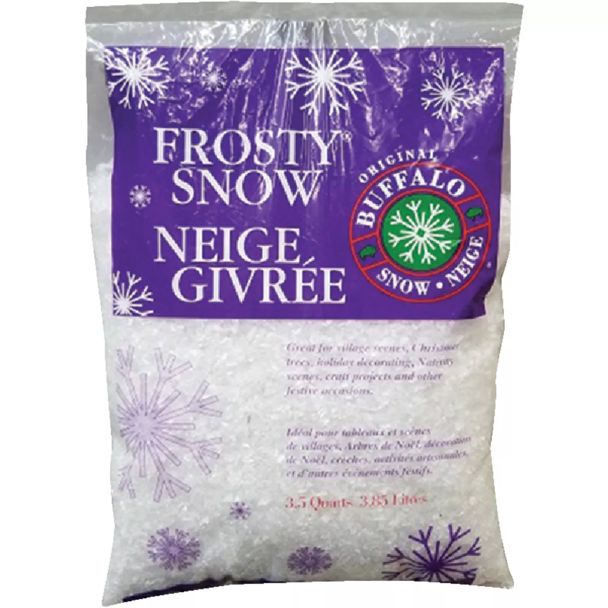 Buffalo Snow Synthetic 5-1/4 Qt. Artificial Snow Flakes