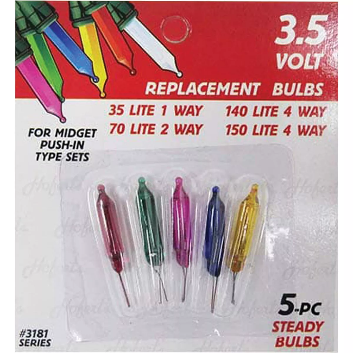 Home Impressions Mini Multi 3.5V Replacement Light Bulb (5-Pack)